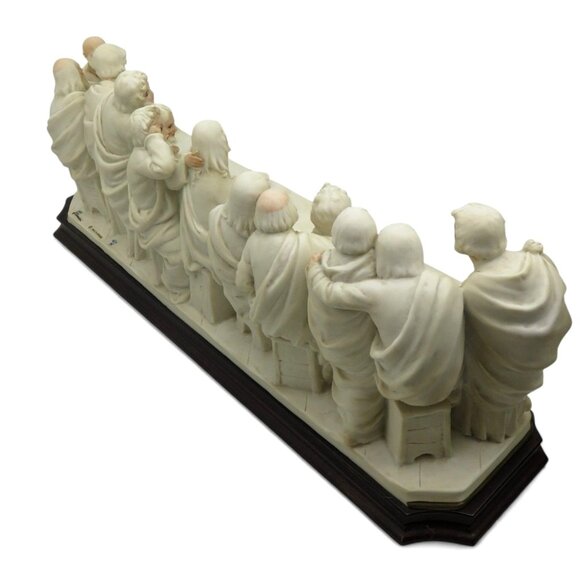 GIUSEPPE ARMANI Last Supper Sculpture Florence Italy 1983 Italy Vintage 23" Rare - Picture 3 of 14